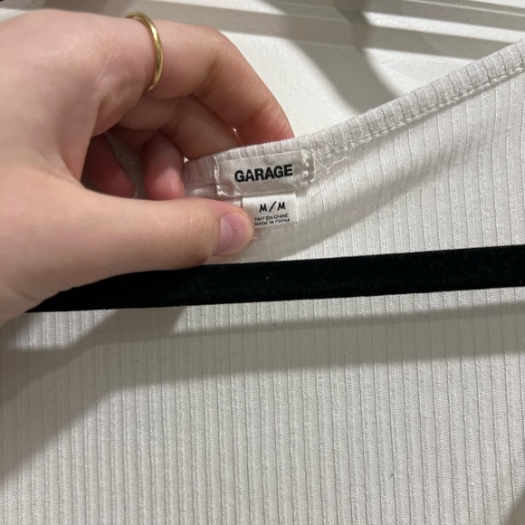 rushed white longsleeve top - Picture 4 of 4